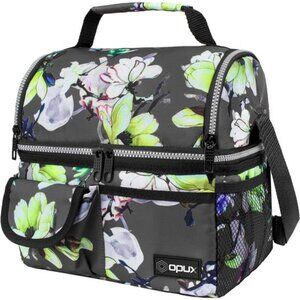 Lunch Bag Women Insulated, Adult Lunch Box Cooler, Flower Lunch Box, Dual